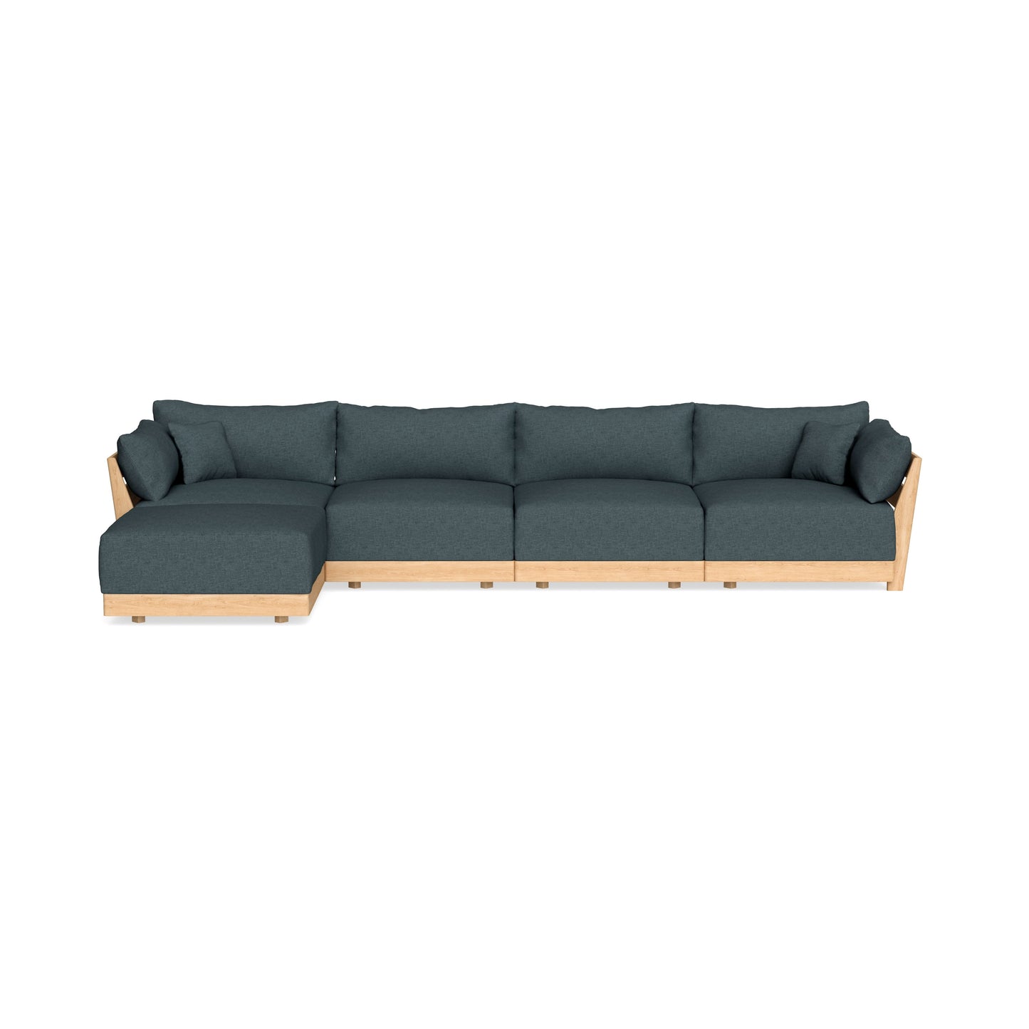 Slipcover Only - Modular Bondi 4-Seater Sectional in Ocean Gray