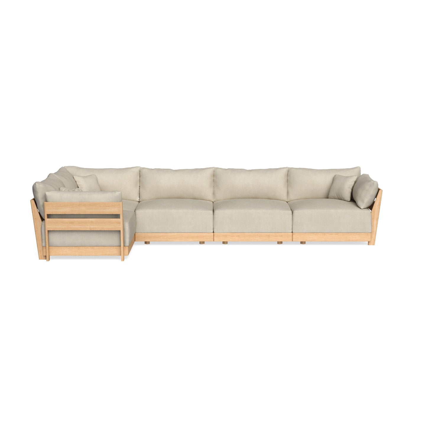 Slipcover Only - Modular Bondi 5-Seater L-Sectional in Almond
