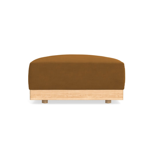 Modular Bondi Latte Ottoman in Cognac | Memory Foam Blend