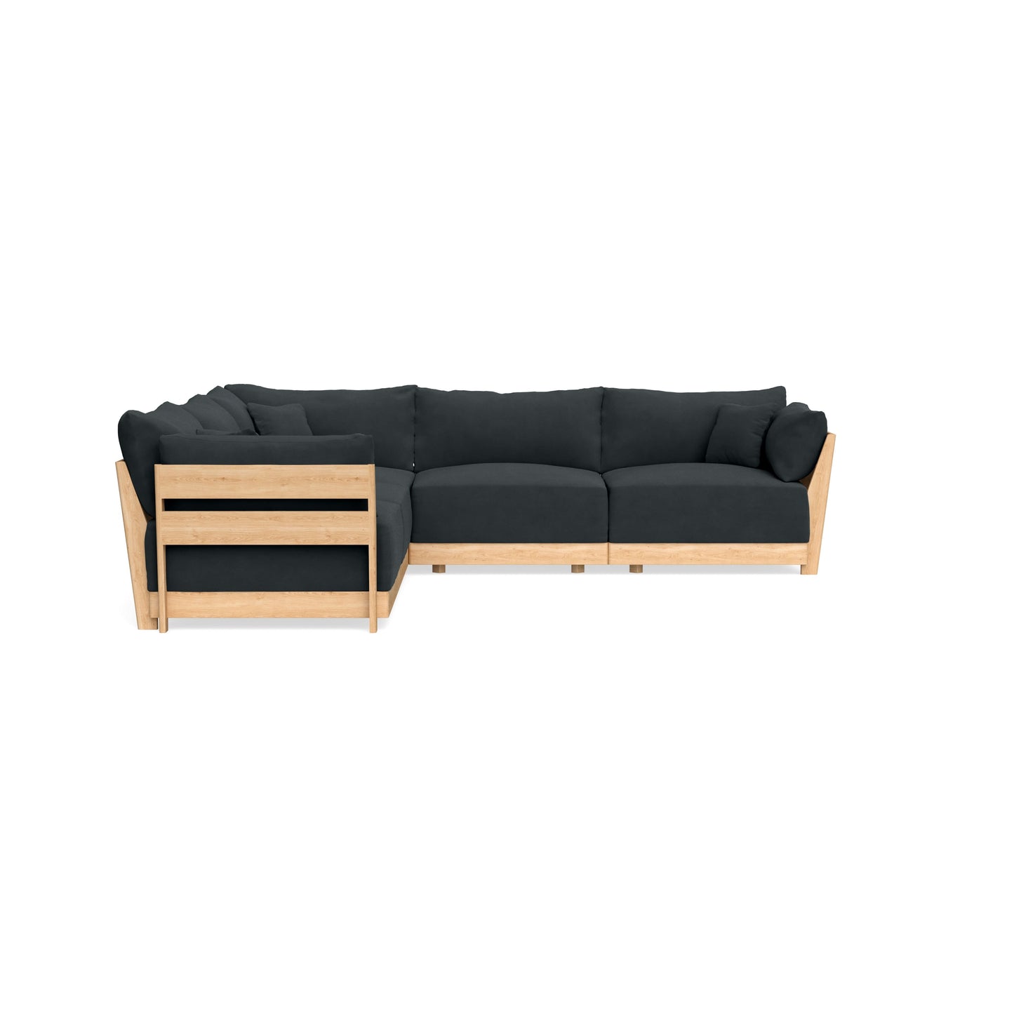 Slipcover Only - Modular Bondi 5-Seater Corner Sectional in Obsidian