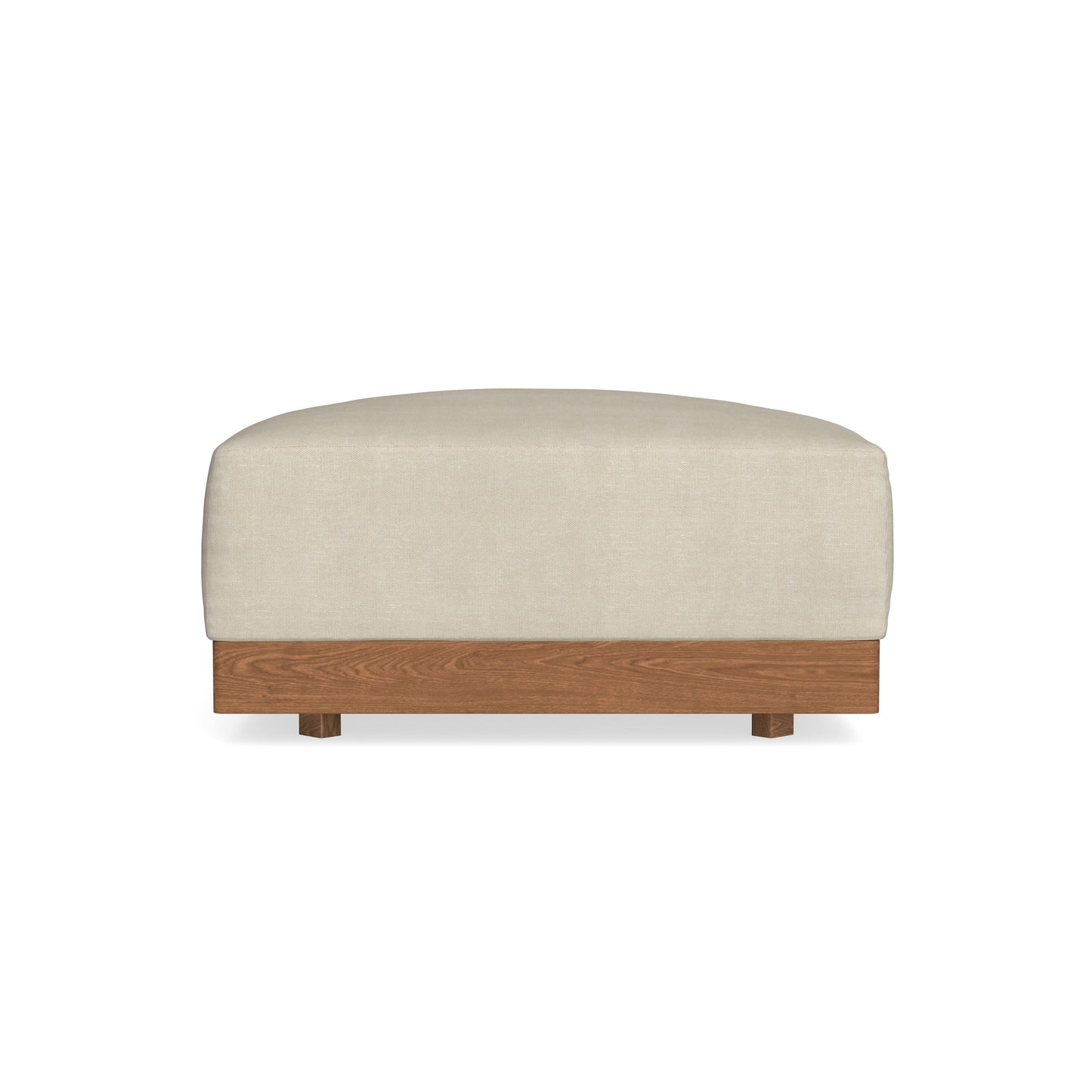 Modular Bondi Espresso Ottoman in Almond | Memory Foam Blend