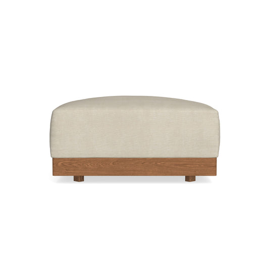 Modular Bondi Espresso Ottoman in Almond | Memory Foam Blend
