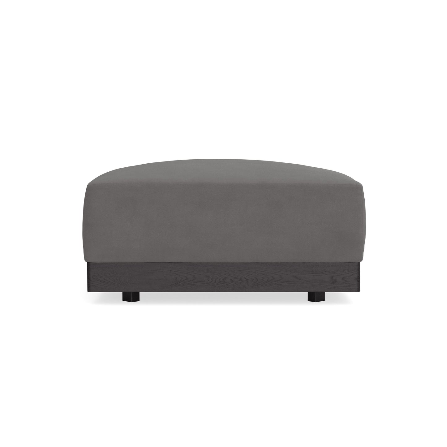 Modular Bondi Black Ottoman in Burnt Ember | Classic Blend