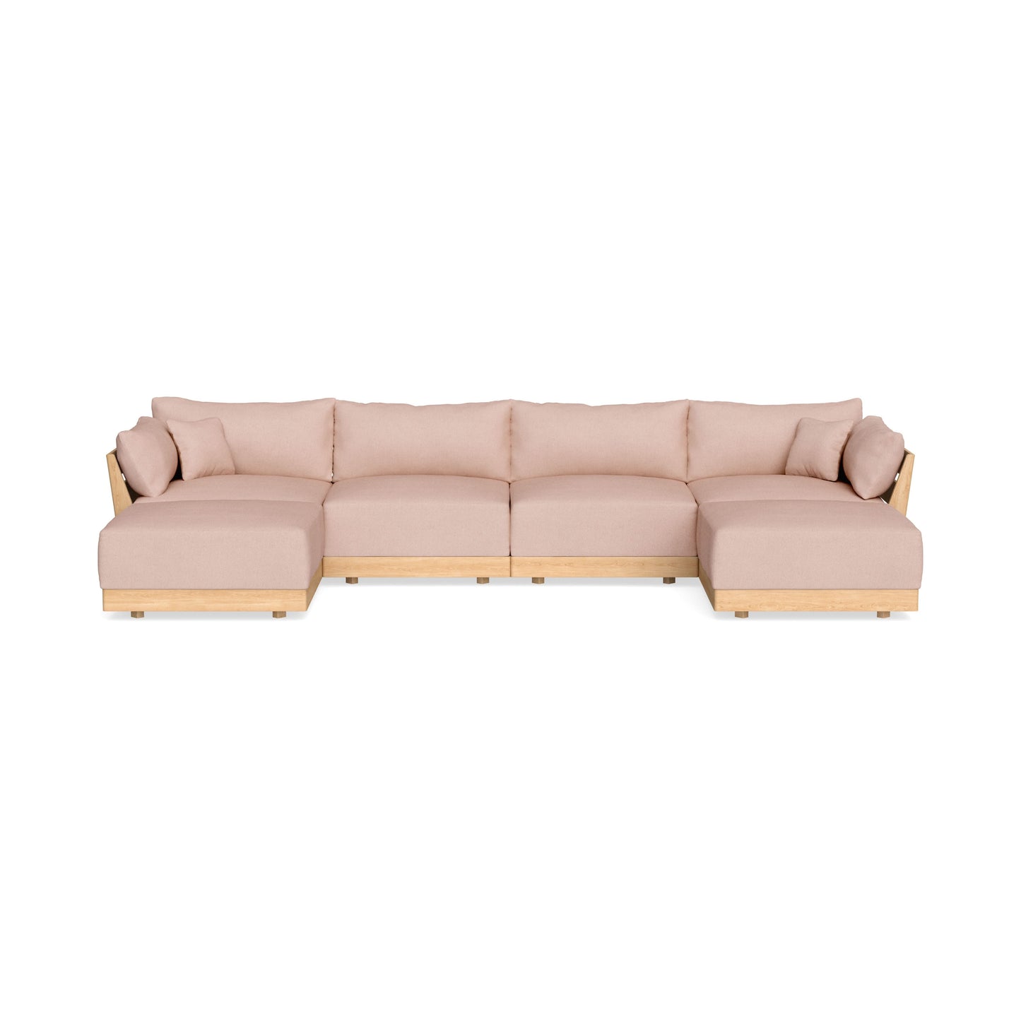 Slipcover Only - Modular Bondi 4-Seater U-Sectional in Rose Quartz
