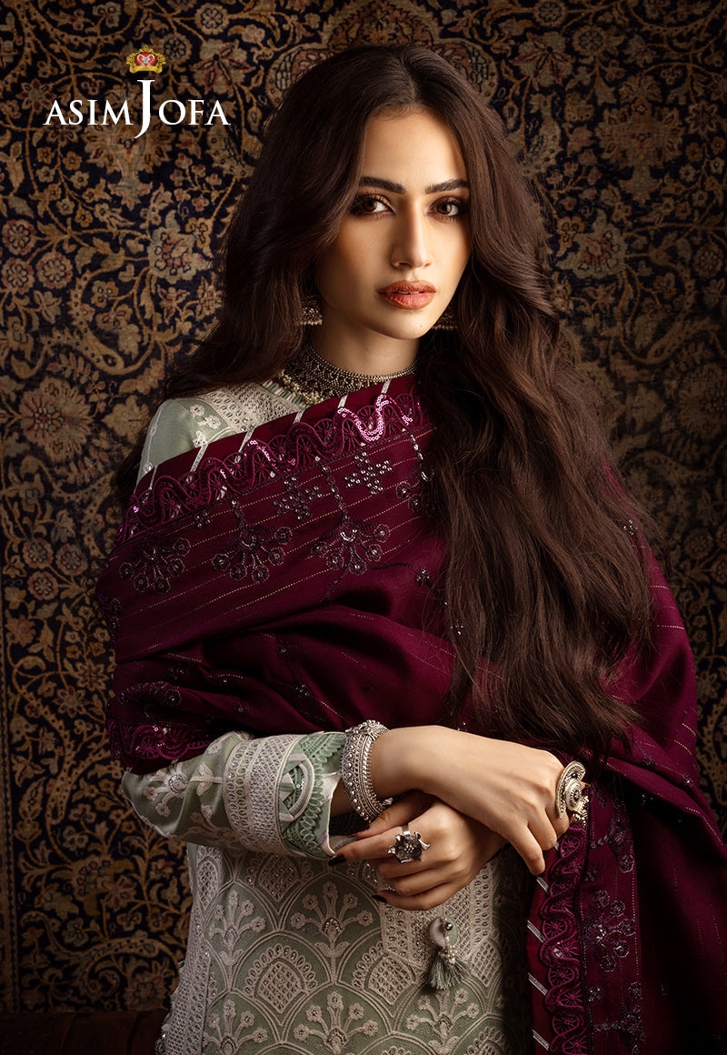 AJKTP-01 EMBROIDERED TWILL 3 PCS STITCHED
