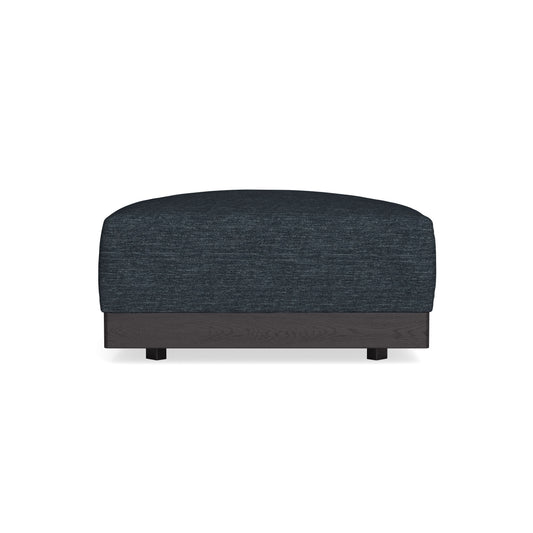 Modular Bondi Black Ottoman in Baltic Blue | Memory Foam Blend