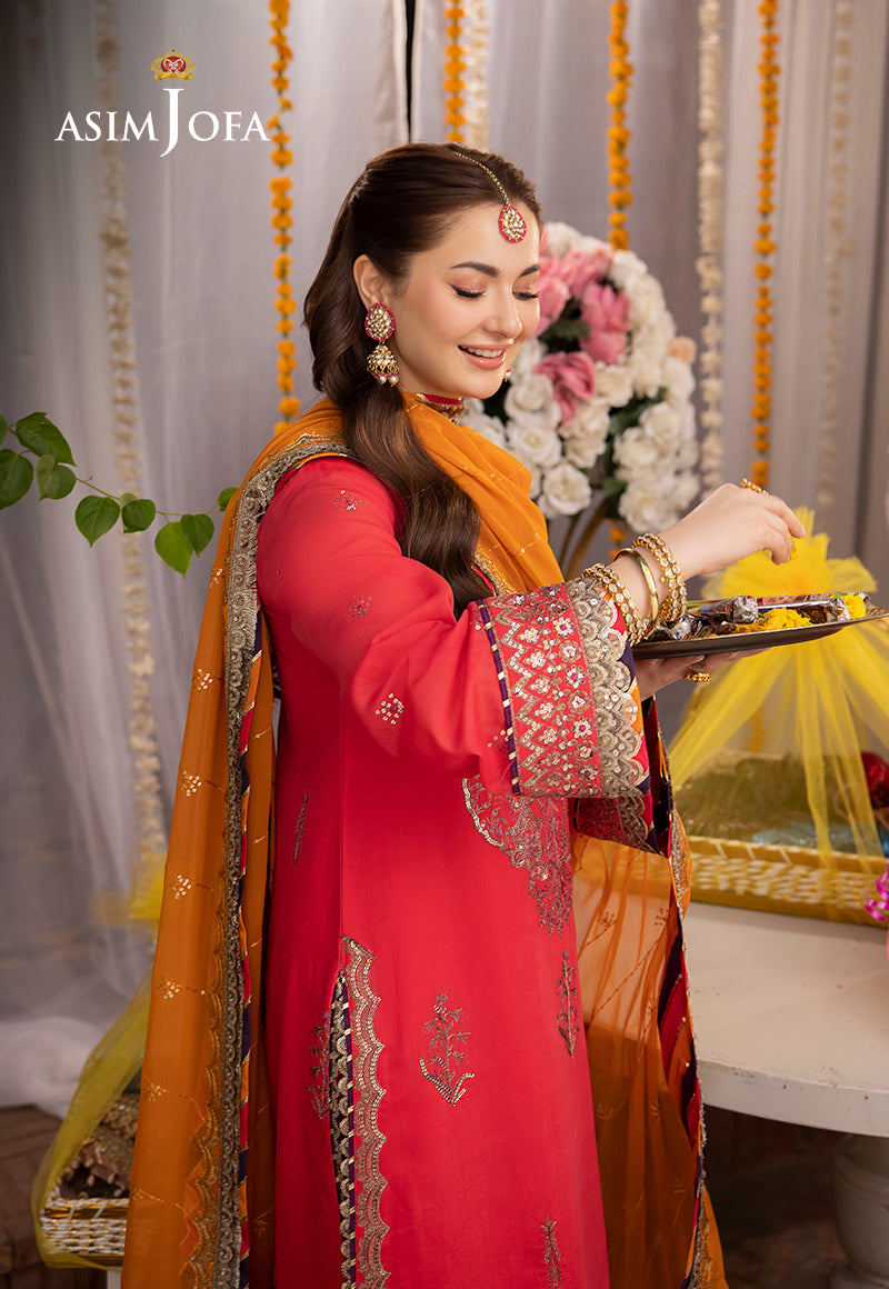 AJMJ-29 EMBROIDERED PAPER COTTON 3 PCS
