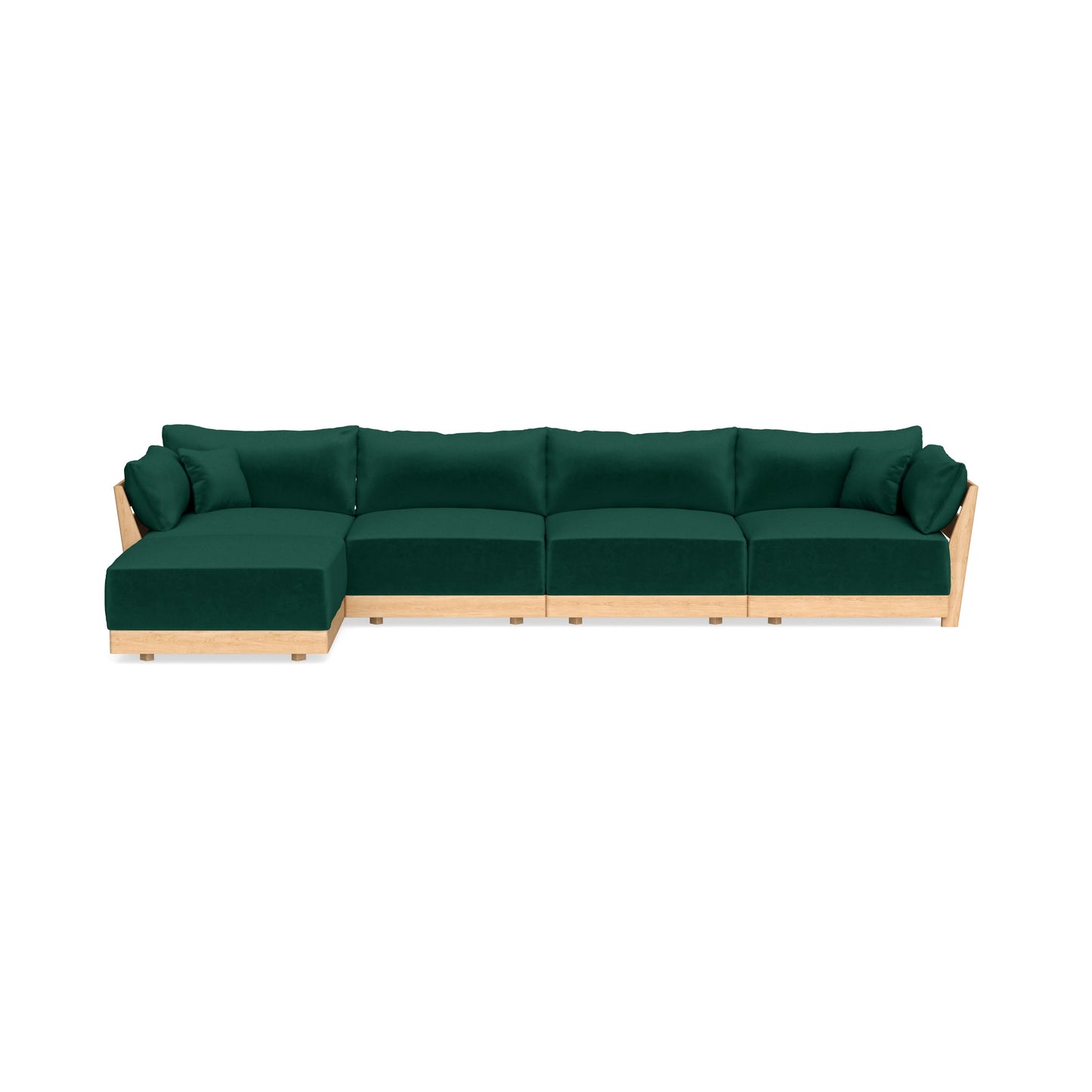 Slipcover Only - Modular Bondi 4-Seater Sectional in Evergreen