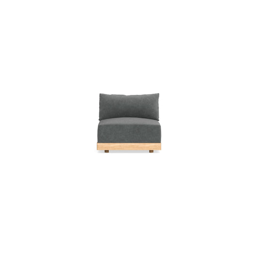 Slipcover Only - Modular Bondi Armless Chair in Chimney Gray