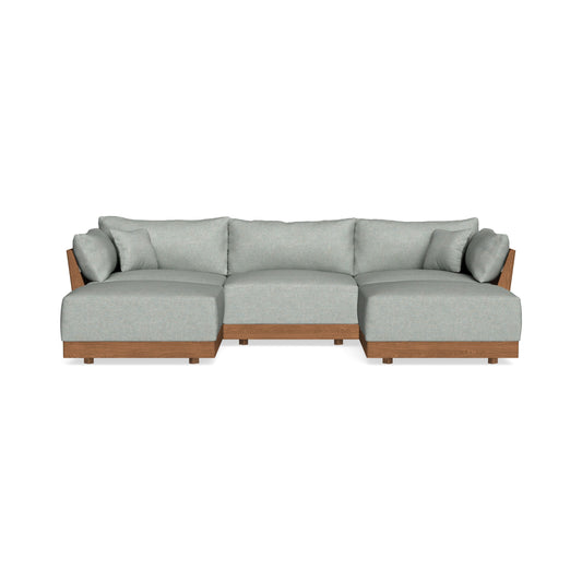 Modular Bondi Espresso 3-Seater U-Sectional in Spa | Classic Blend