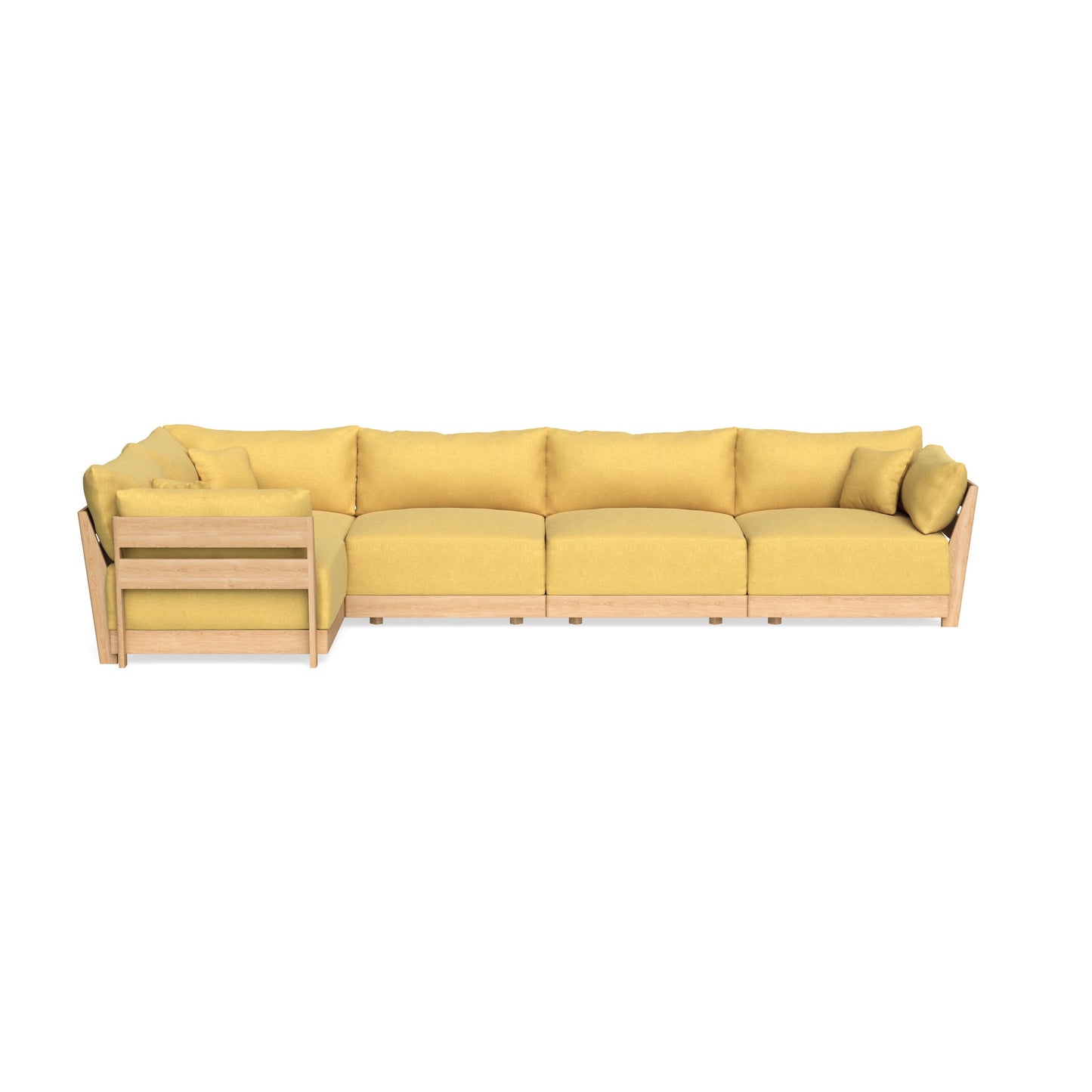 Slipcover Only - Modular Bondi 5-Seater L-Sectional in Goldenrod