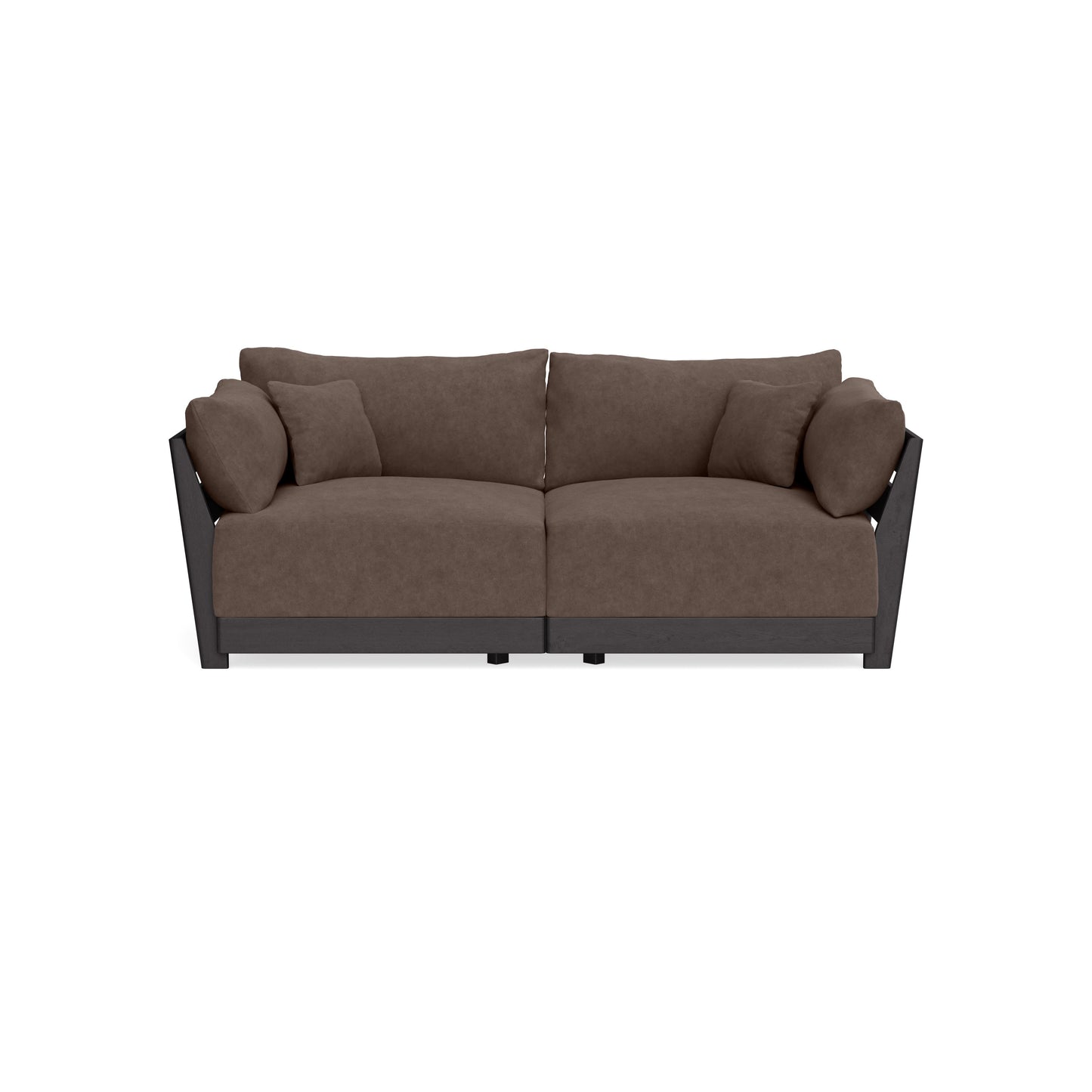 Modular Bondi Black 2-Seater Sofa in Chocolate | Classic Blend