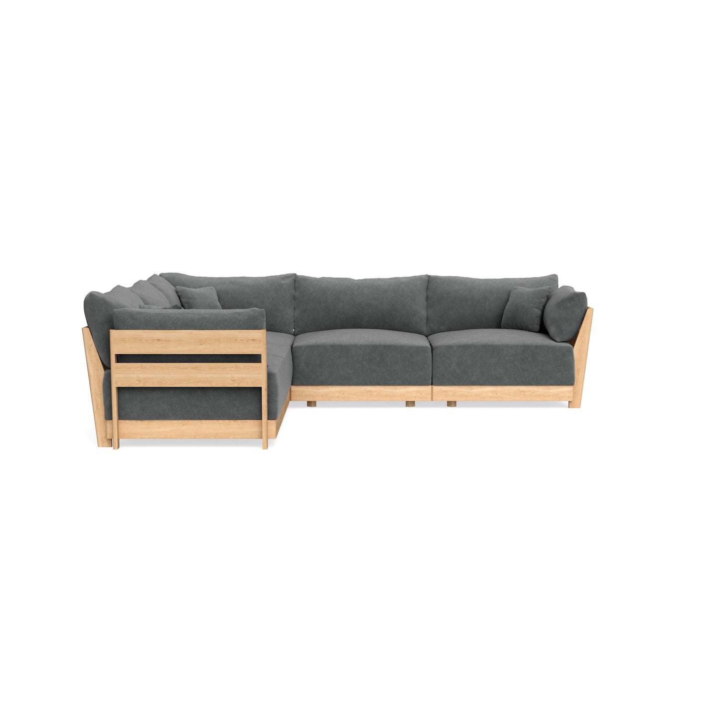 Slipcover Only - Modular Bondi 5-Seater Corner Sectional in Chimney Gray