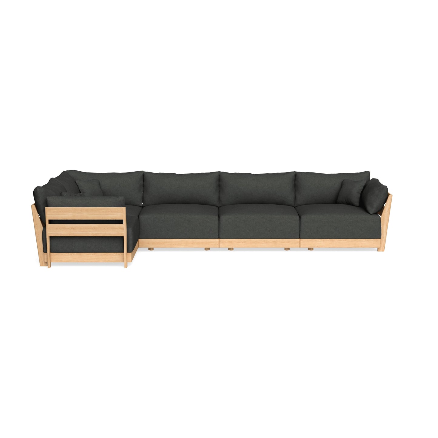 Slipcover Only - Modular Bondi 5-Seater L-Sectional in Raven Gray