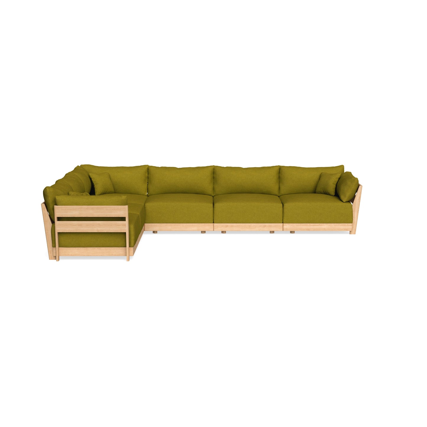 Slipcover Only - Modular Bondi 6-Seater Corner Sectional in Olive Green