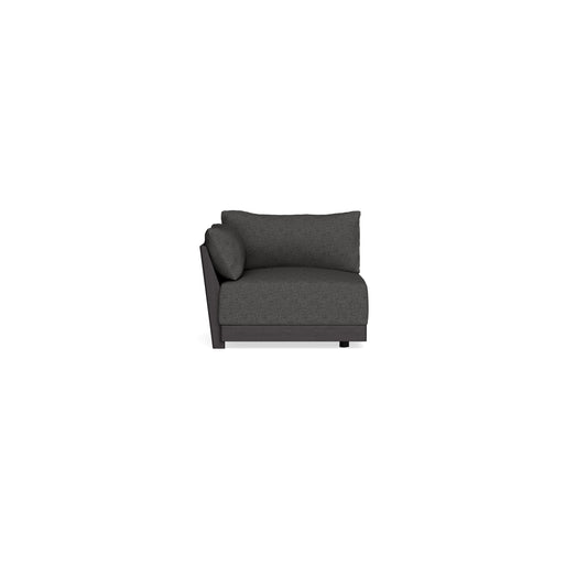 Modular Bondi Black End Chair in Graphite | Memory Foam Blend