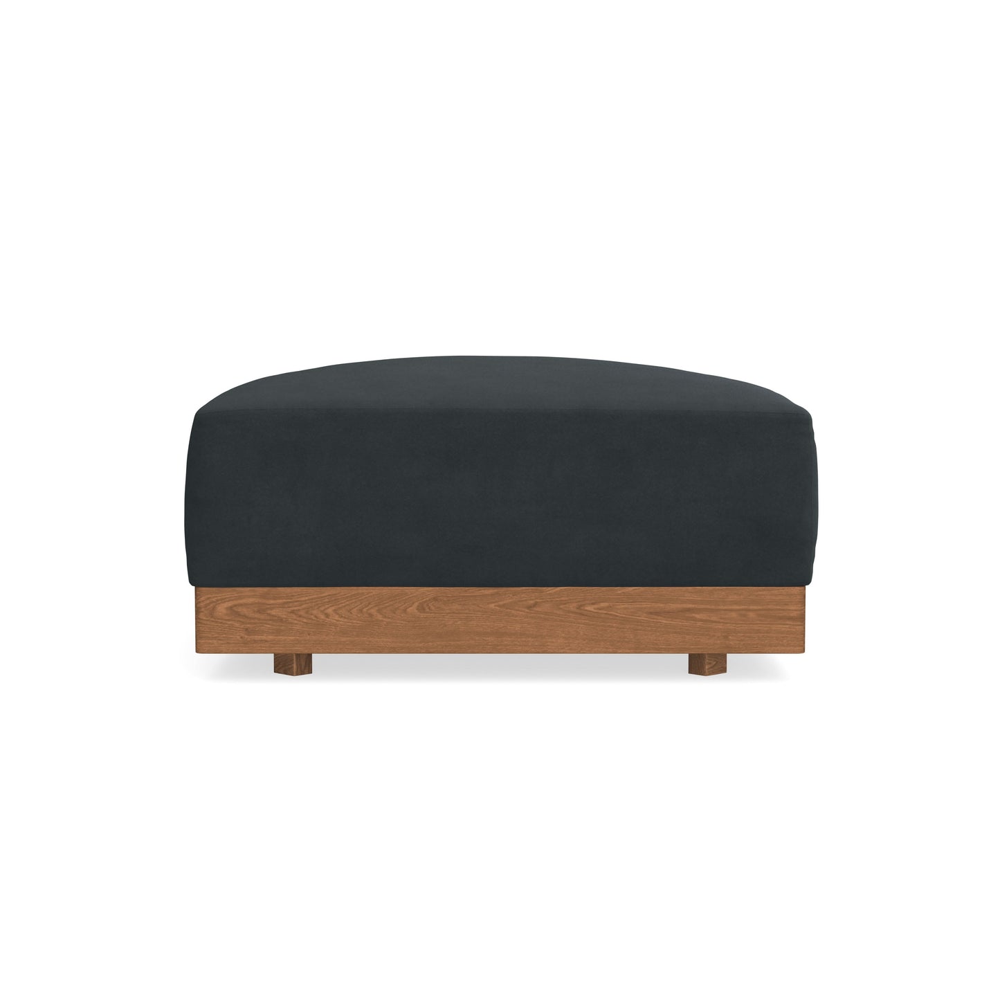 Modular Bondi Espresso Ottoman in Obsidian | Memory Foam Blend