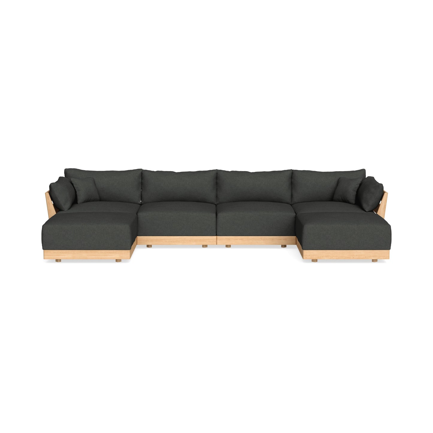 Slipcover Only - Modular Bondi 4-Seater U-Sectional in Raven Gray