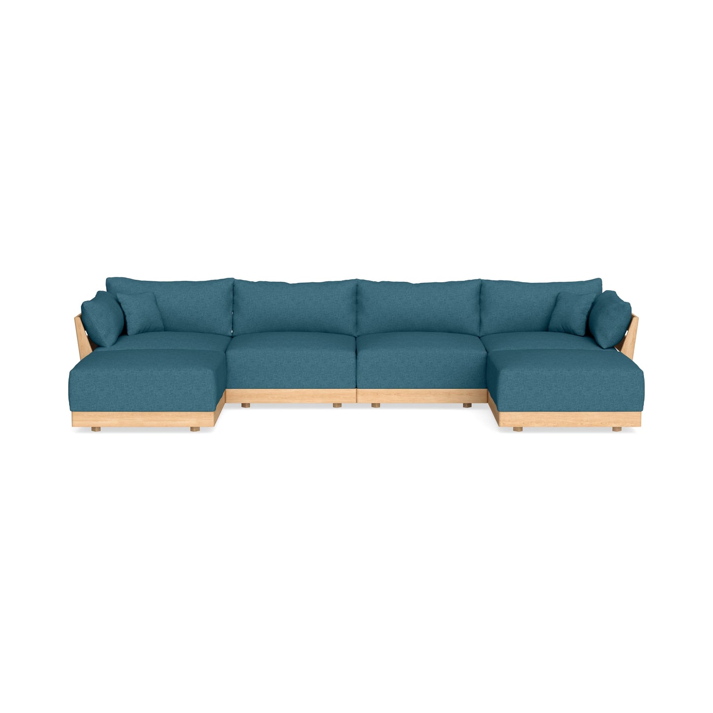 Slipcover Only - Modular Bondi 4-Seater U-Sectional in Aegean Blue