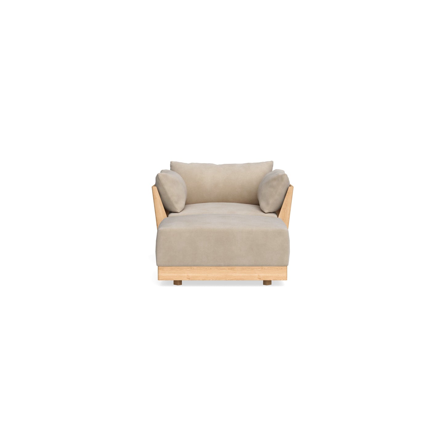 Slipcover Only - Modular Bondi Armchair + Ottoman in Oyster