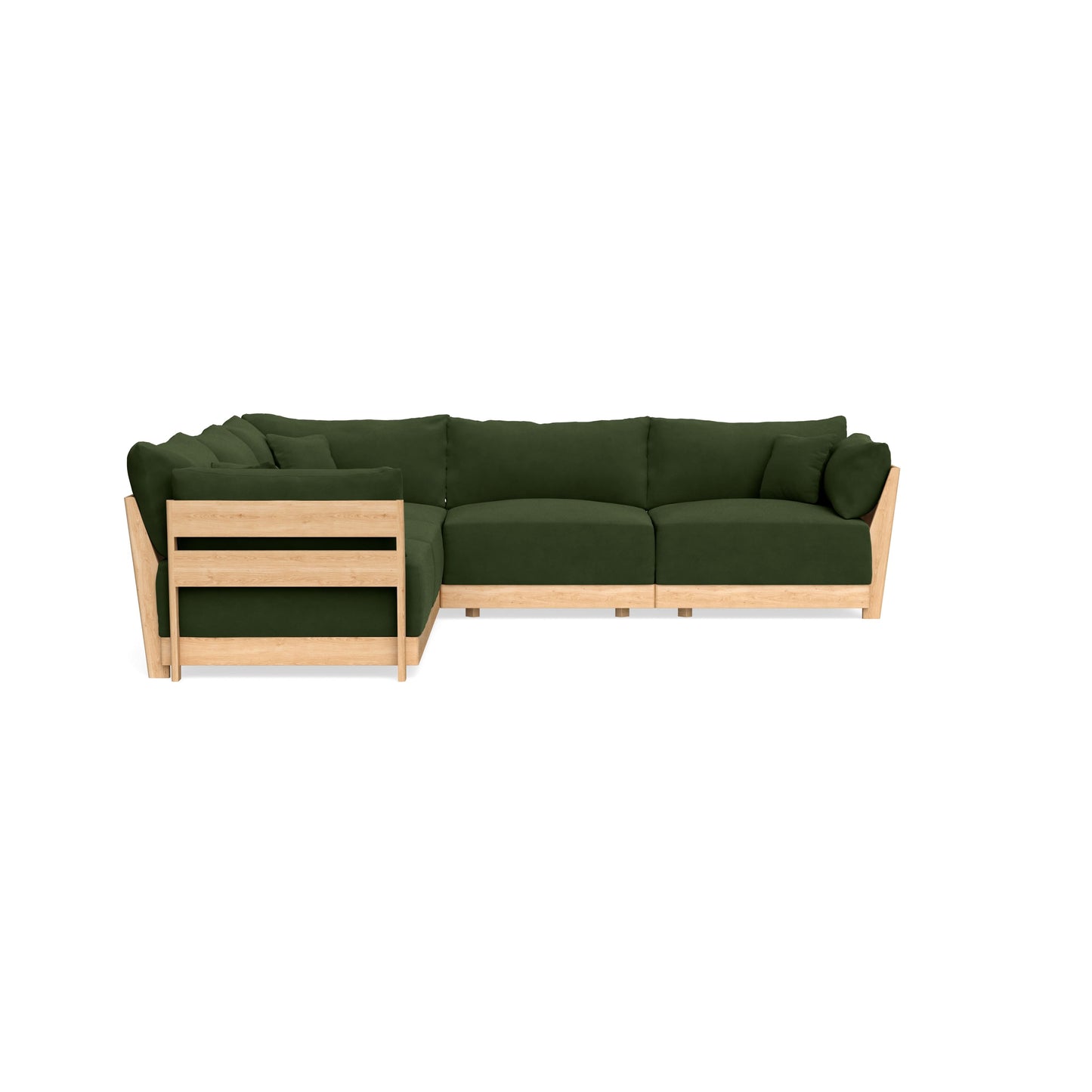 Slipcover Only - Modular Bondi 5-Seater Corner Sectional in Tuscan Green
