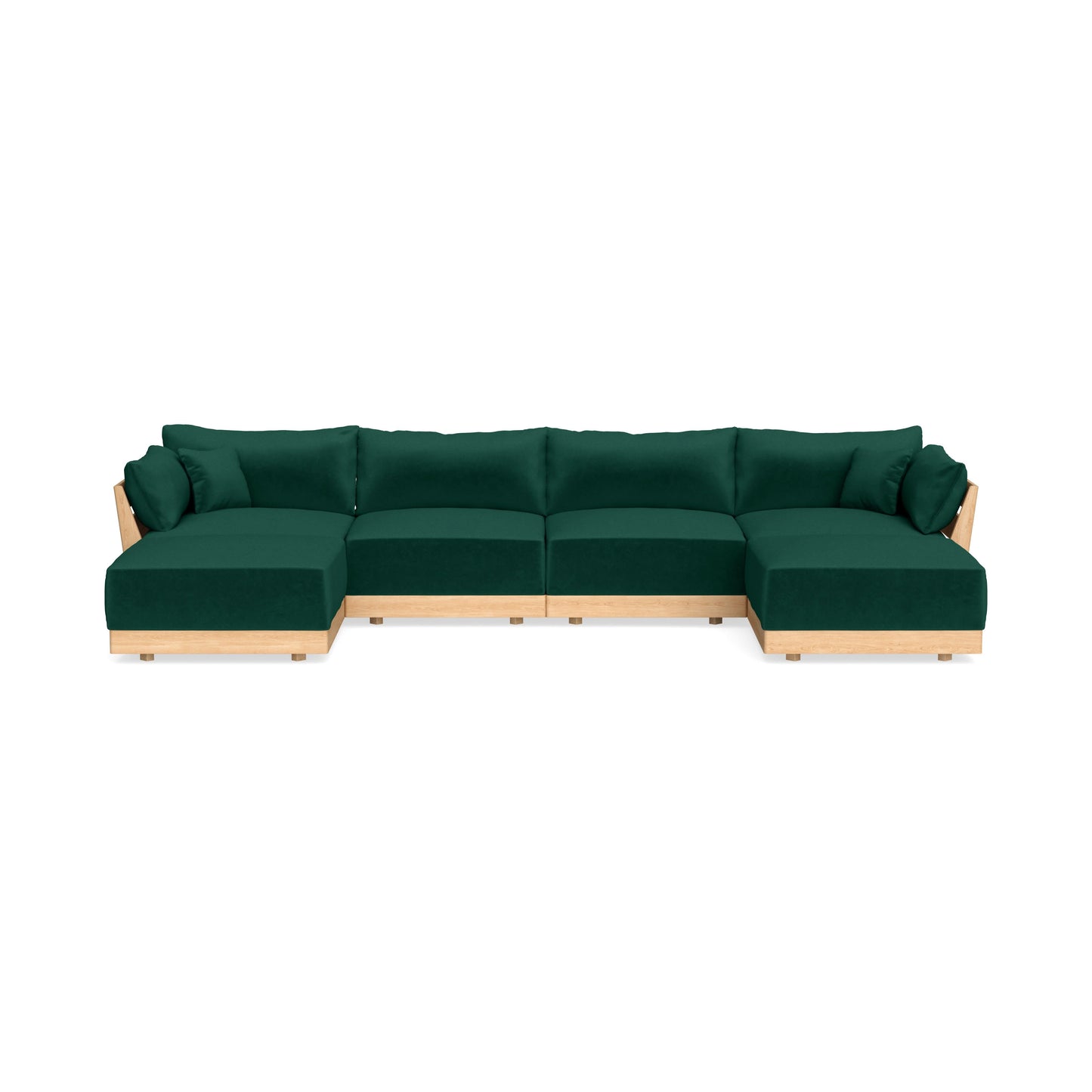 Slipcover Only - Modular Bondi 4-Seater U-Sectional in Evergreen