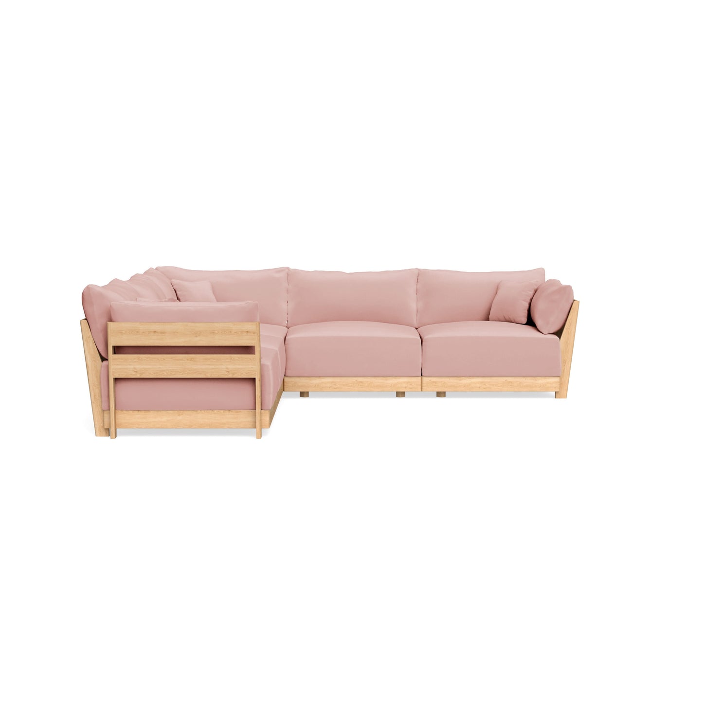 Slipcover Only - Modular Bondi 5-Seater Corner Sectional in Powder Pink