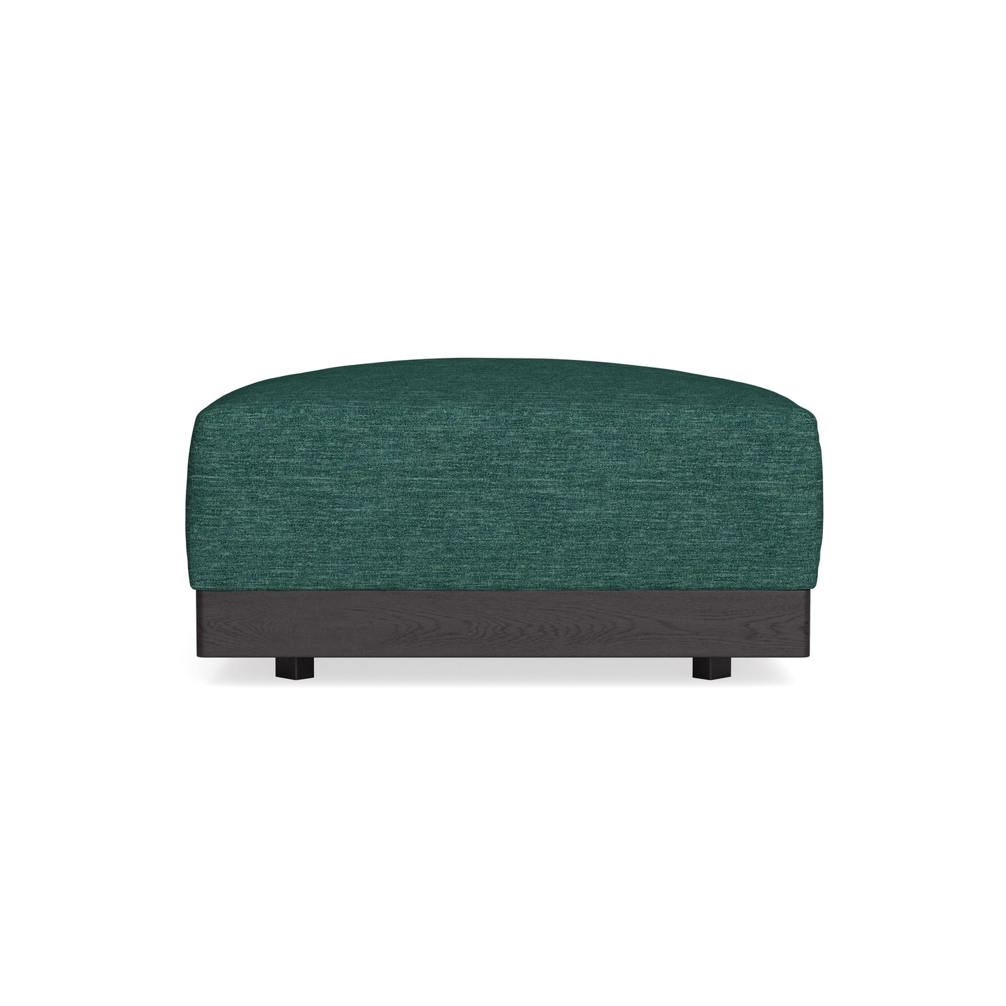 Modular Bondi Black Ottoman in Forest Green | Classic Blend