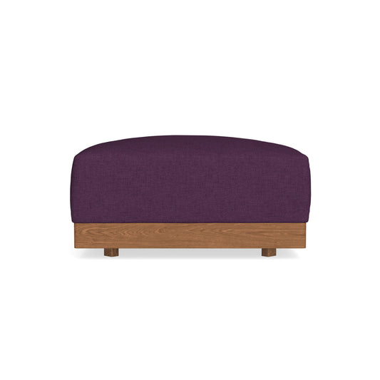 Modular Bondi Espresso Ottoman in Aubergine | Classic Blend