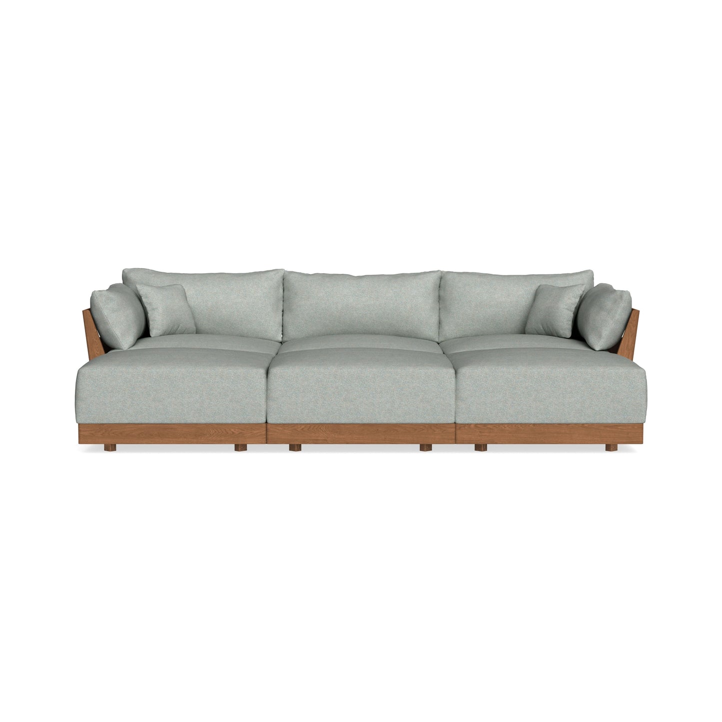 Modular Bondi Espresso 3-Seater Daybed Sofa Sectional in Spa | Classic Blend