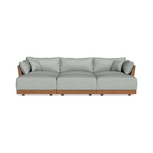 Modular Bondi Espresso 3-Seater Daybed Sofa Sectional in Spa | Classic Blend