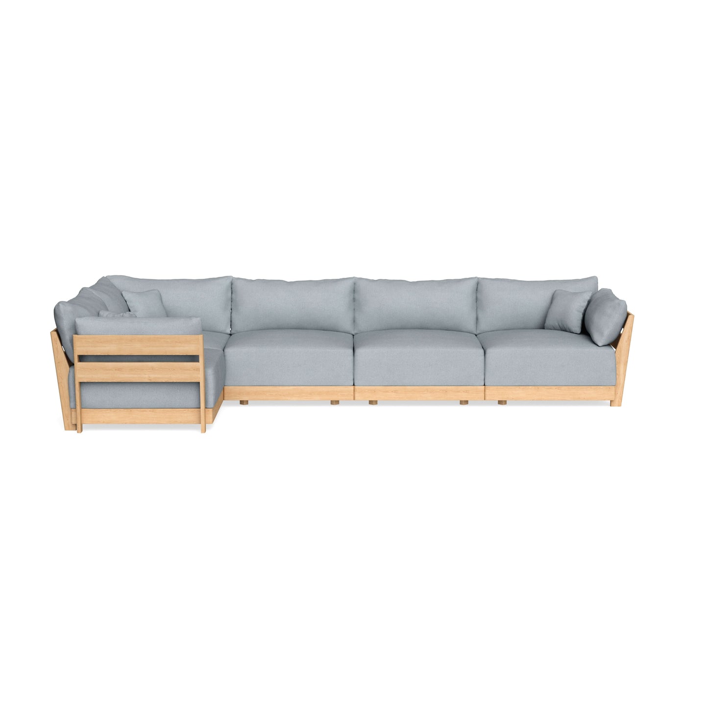 Slipcover Only - Modular Bondi 5-Seater L-Sectional in Ash