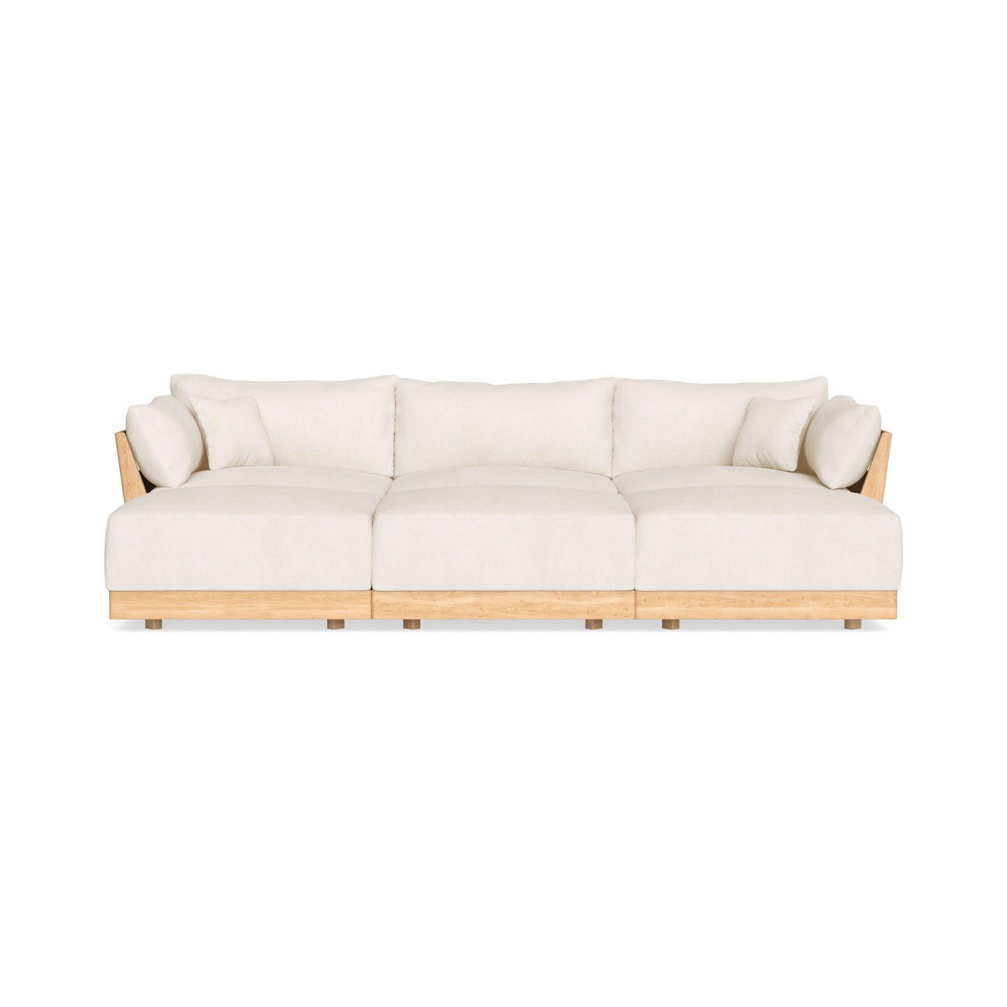Slipcover Only - Modular Bondi 3-Seater Daybed Sofa Sectional in Powder