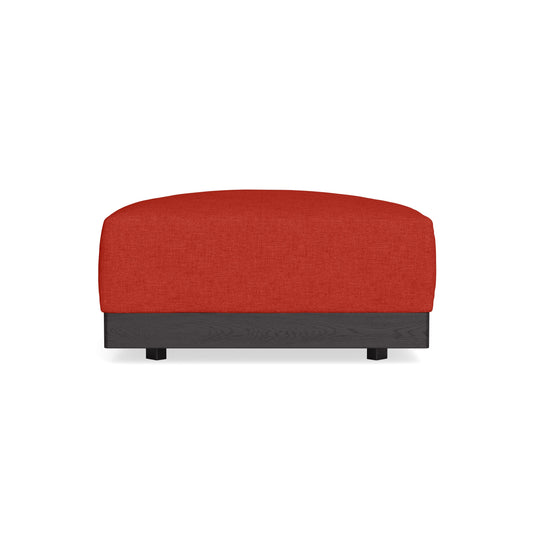 Modular Bondi Black Ottoman in Cayenne | Classic Blend