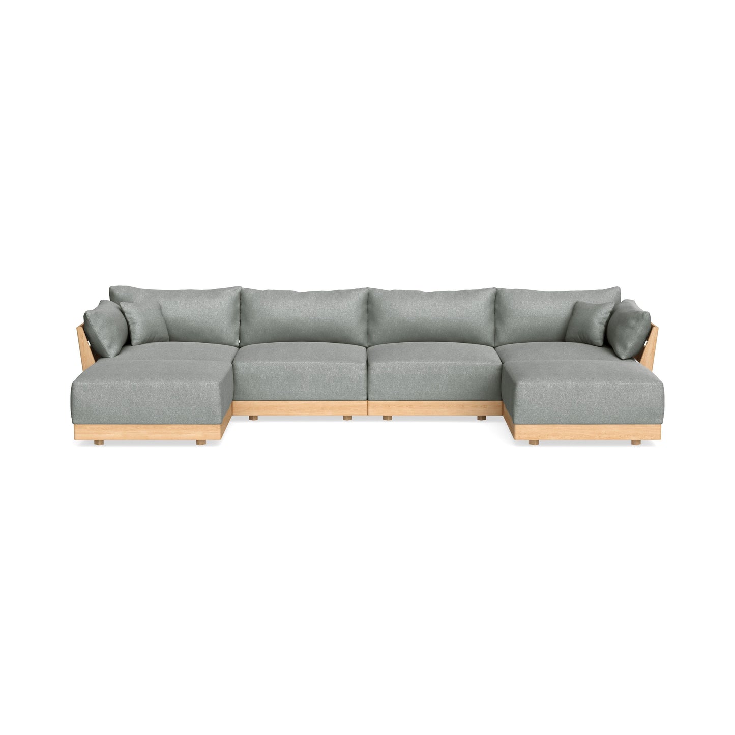 Slipcover Only - Modular Bondi 4-Seater U-Sectional in Storm Gray