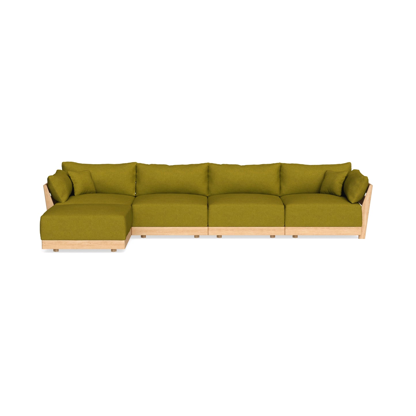 Slipcover Only - Modular Bondi 4-Seater Sectional in Olive Green