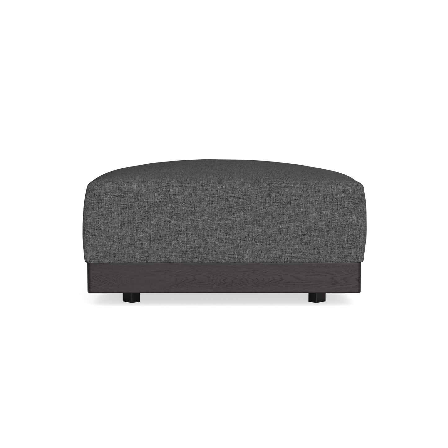 Modular Bondi Black Ottoman in Pebble | Memory Foam Blend
