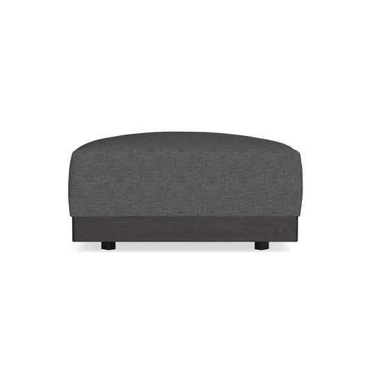 Modular Bondi Black Ottoman in Pebble | Memory Foam Blend