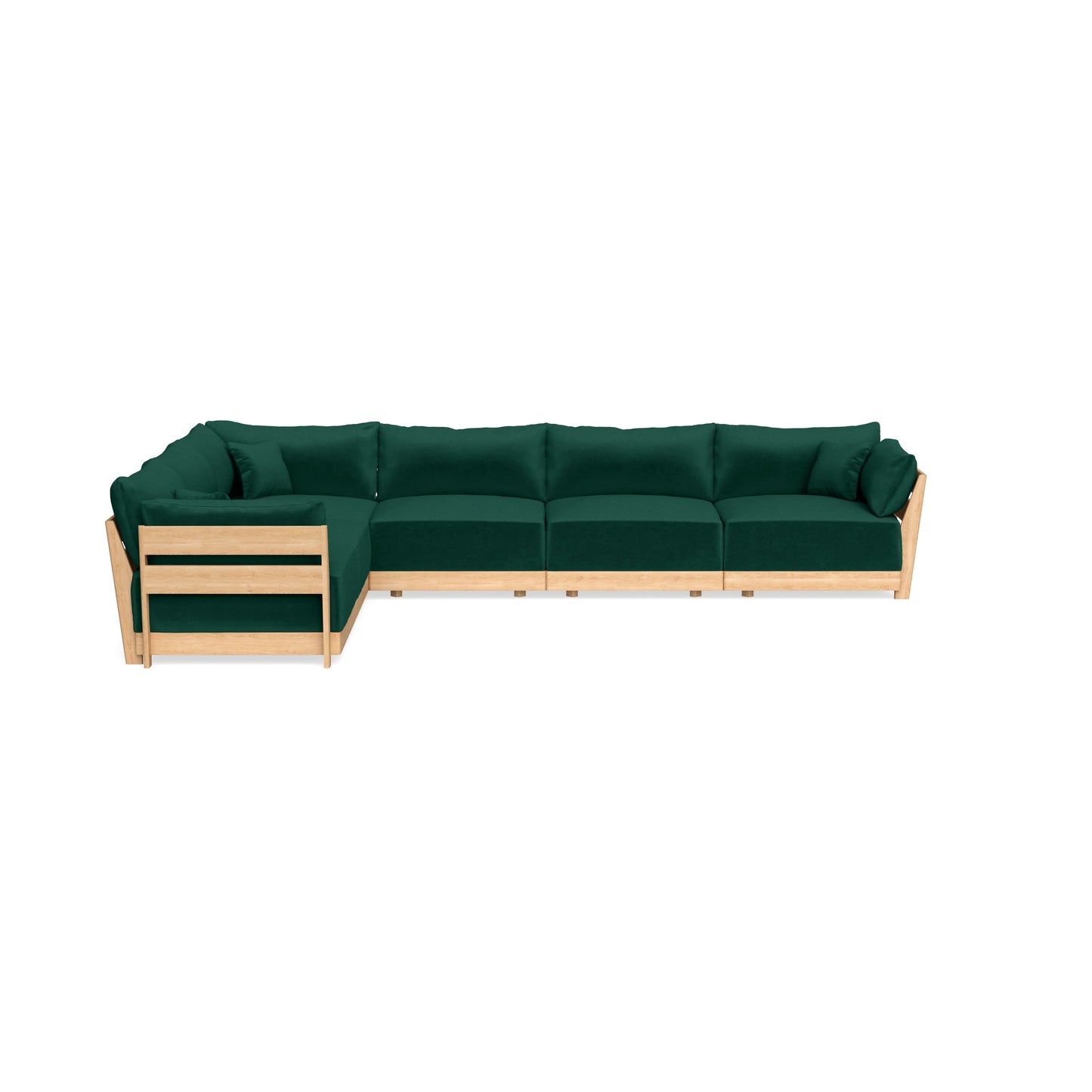 Slipcover Only - Modular Bondi 6-Seater Corner Sectional in Evergreen