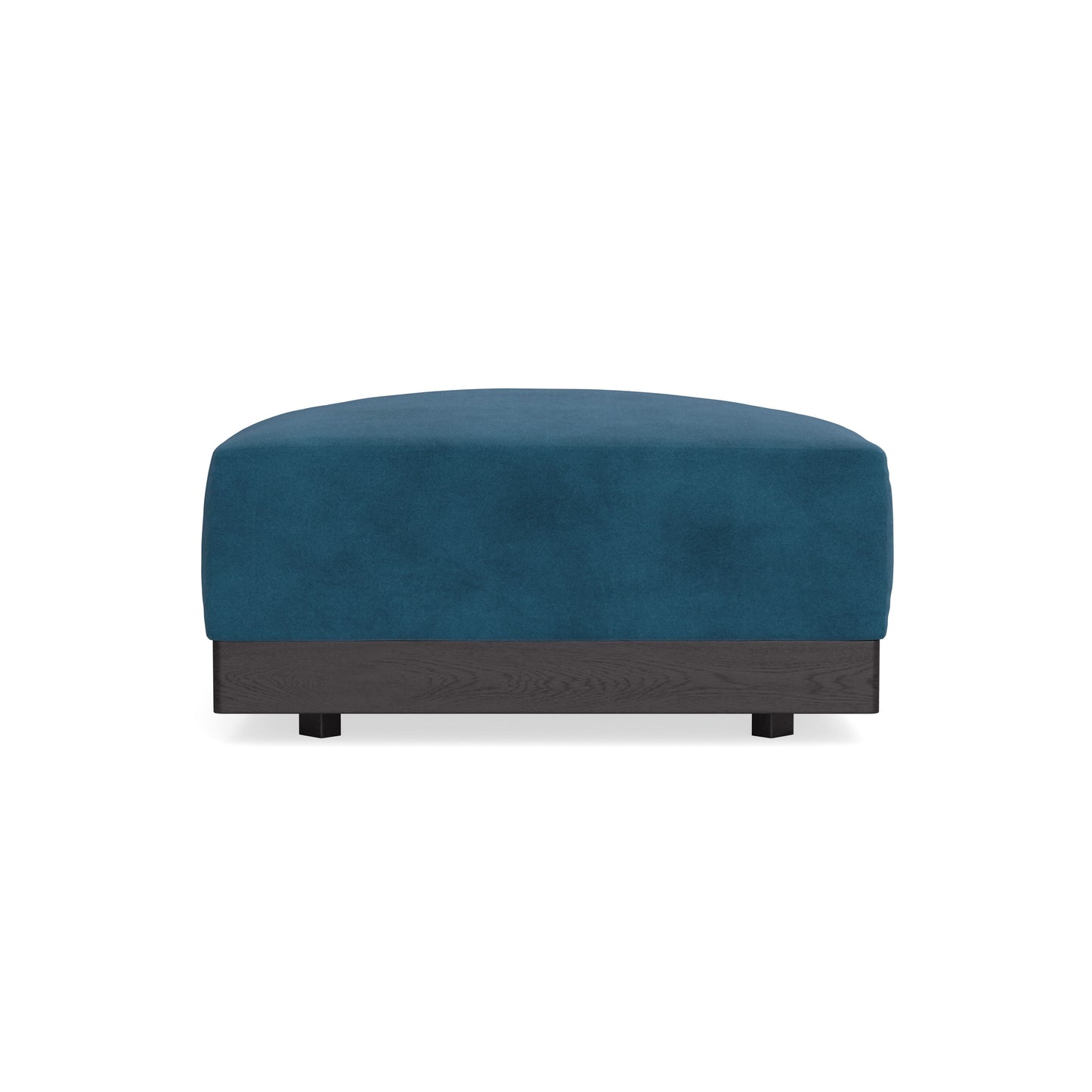 Modular Bondi Black Ottoman in Commodore Blue | Classic Blend
