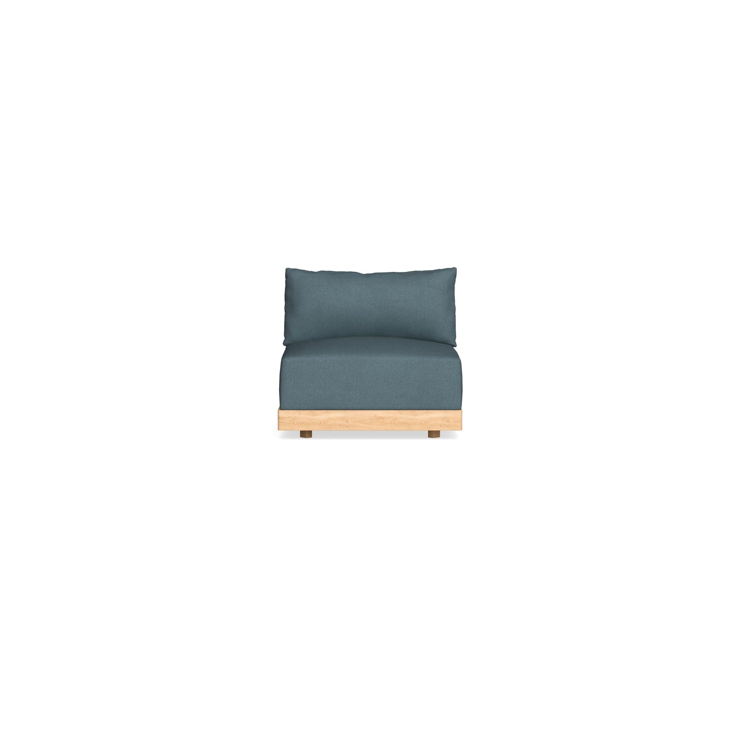 Slipcover Only - Modular Bondi Armless Chair in Slate Blue