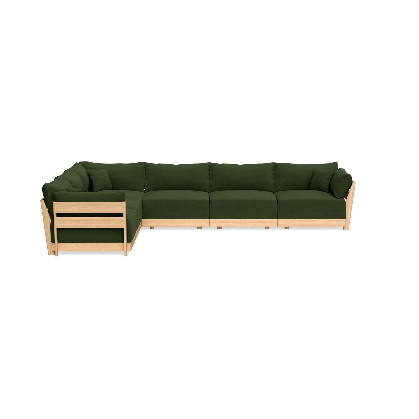 Slipcover Only - Modular Bondi 6-Seater Corner Sectional in Tuscan Green