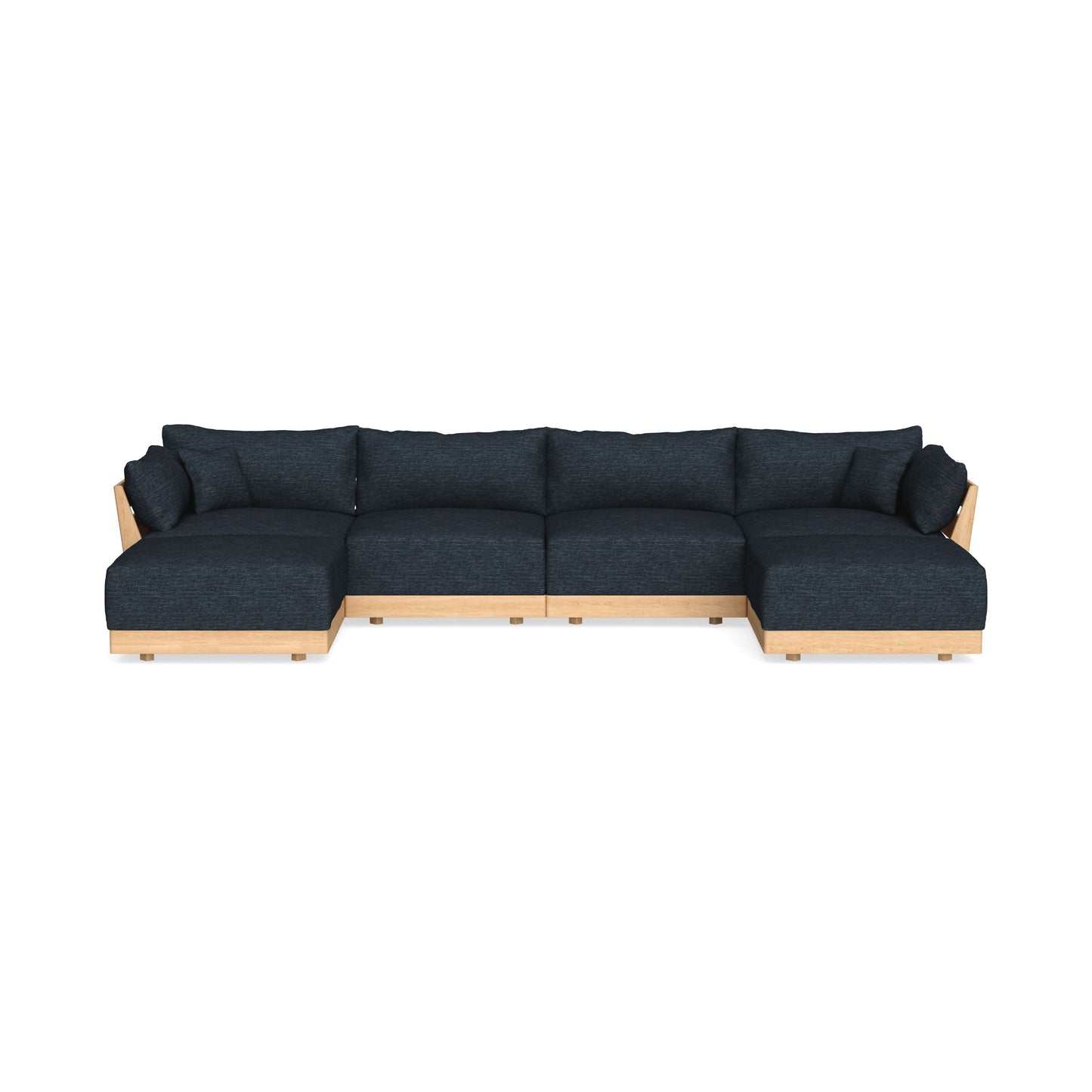 Slipcover Only - Modular Bondi 4-Seater U-Sectional in Baltic Blue