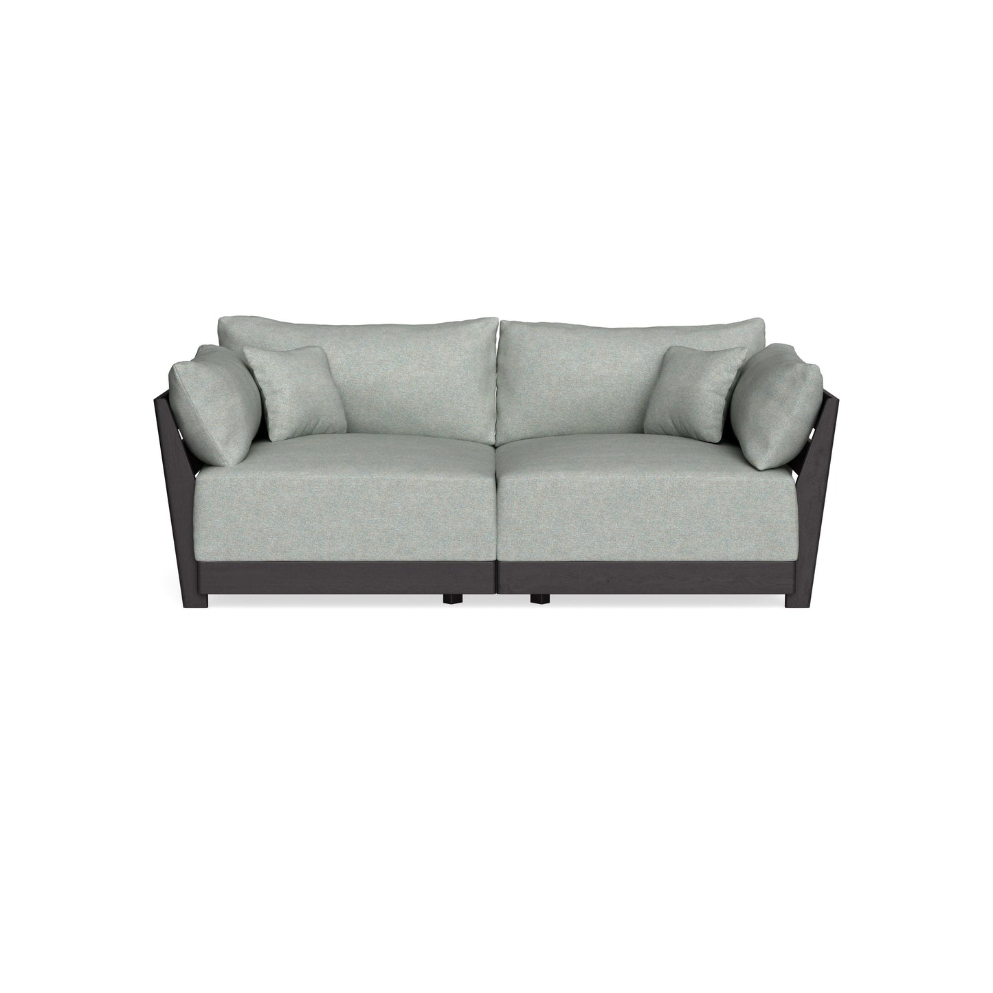 Modular Bondi Black 2-Seater Sofa in Spa | Memory Foam Blend