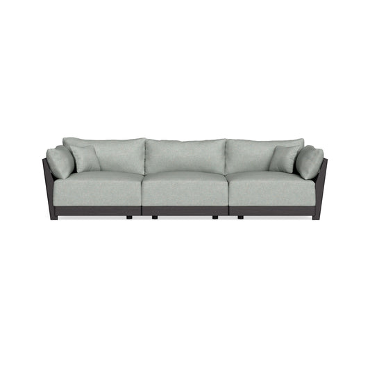 Modular Bondi Black 3-Seater Sofa in Spa | Memory Foam Blend