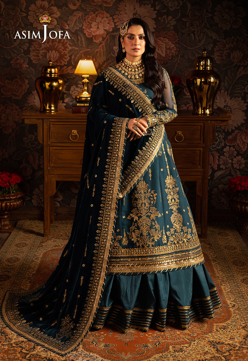 AJMMP-07 EMBROIDERED CHIFFON 3 PCS STITCHED