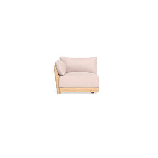 Modular Bondi Latte End Chair in Peony | Memory Foam Blend