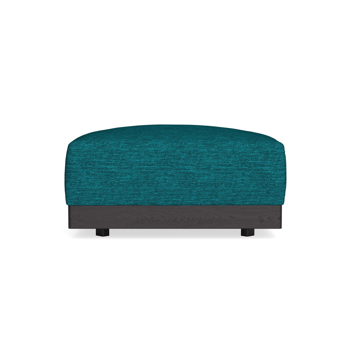 Modular Bondi Black Ottoman in Marine Teal | Memory Foam Blend