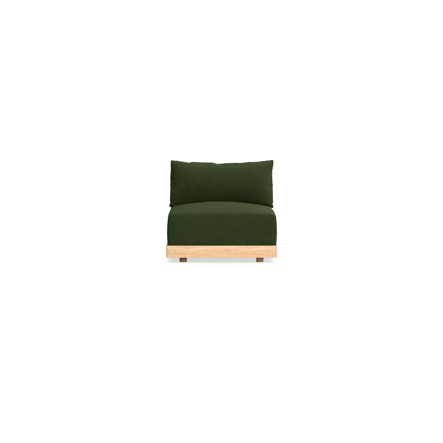 Slipcover Only - Modular Bondi Armless Chair in Tuscan Green