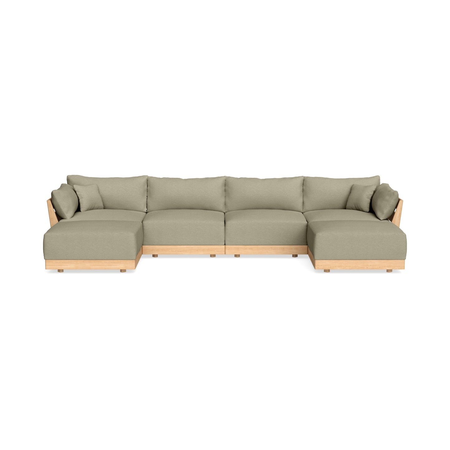 Modular Bondi Latte 4-Seater U-Sectional in Cappuccino | Classic Blend